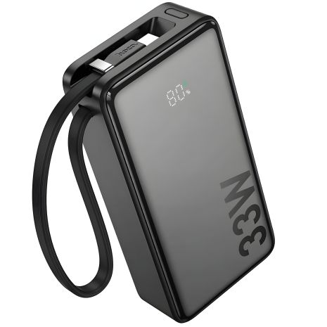 Hoco Q27A повербанк 10000mAh 33W чорний