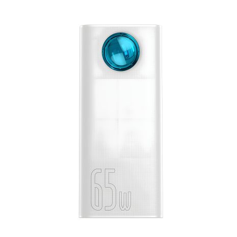 Повербанк Baseus Amblight QC Overseas Edition PPLG000102 30000 mAh 65W, White Повербанк Baseus Amblight QC Overseas Edition PPLG000102 30000 mAh 65W, White