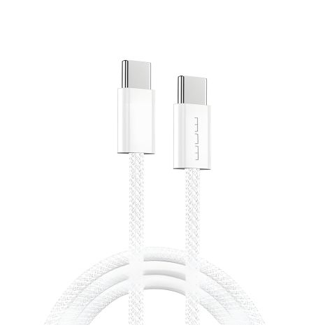 Кабель WUW-X200 Type-C Type-C, PD 60W, 1м Білий