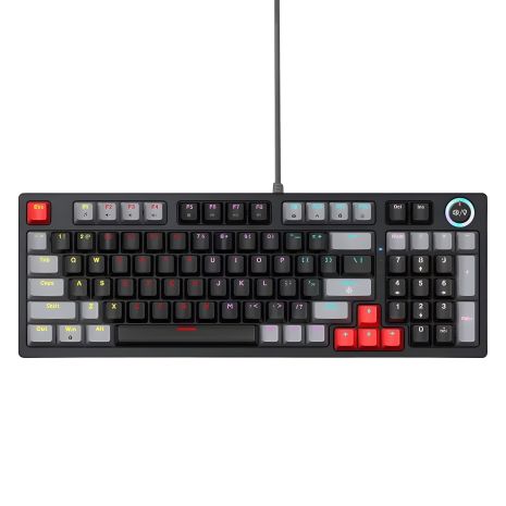 Ігрова клавіатура TWolf T50 Blue Switch RGB, чорна Ігрова клавіатура TWolf T50 Blue Switch RGB, чорна