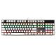 TWolf Клавіатура геймера T75 punk LED Blue Switch Білий