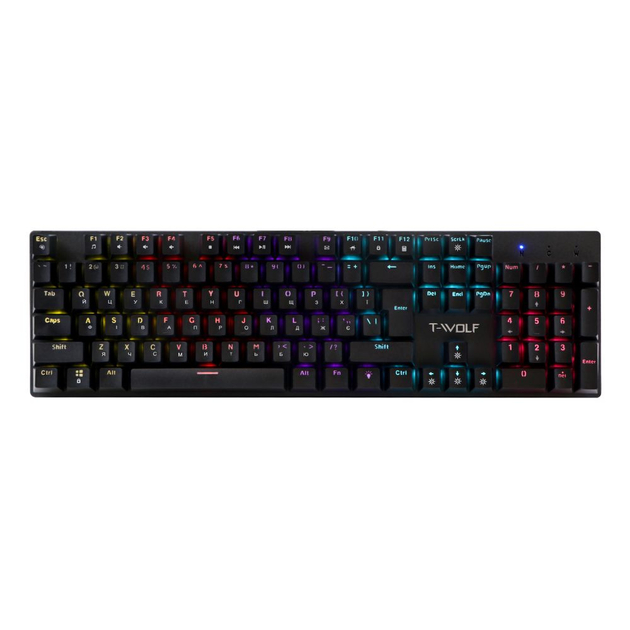 Клавіатура Ігрова T-Wolf T17 LED Blue Switch Чорний Клавіатура Ігрова T-Wolf T17 LED Blue Switch Чорний