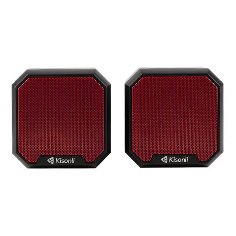 Kisonli KS-02 колонки, 7W, USB, 3.5mm, Червоний