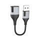 Адаптер BOROFONE BV19 Creator 2-в-1 USB для гарнітури на 3,5мм чорний