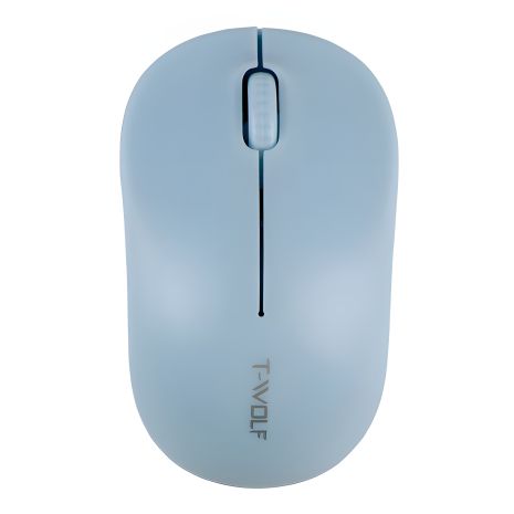 Безпровідна миша TWolf Q4 2.4G, 1200 DPI, 1xAA Блакитного кольору