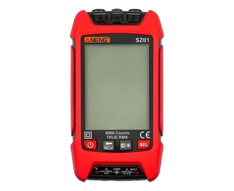Цифровой мультиметр Aneng SZ01 карманный c True RMS, NCV, автоопределением, фонариком, большим LCD (ток до 10A)