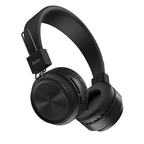 HOCO Promise W25 Накладні Bluetooth Навушники | 300 mAh, 12h, MicroSD/AUX Support | Black HOCO Promise W25 Накладні Bluetooth Навушники | 300 mAh, 12h, MicroSD/AUX Support | Black