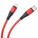 Кабель USB HOCO DU02 Max PD Type-C до Lightning, 1М, PD 20W, червоний