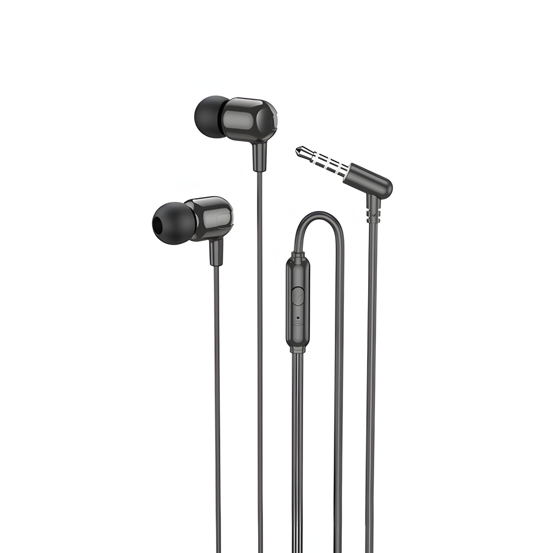 Вакуумные проводные наушники Borofone BM84 с микрофоном, Jack 3.5, черные Вакуумные проводные наушники Borofone BM84 с микрофоном, Jack 3.5, черные