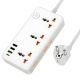 Удлинитель зарядное устройство Hoco AC8A 3 USB/Type-C PD QC 30W, 3 розетки, 1.5m, белый
