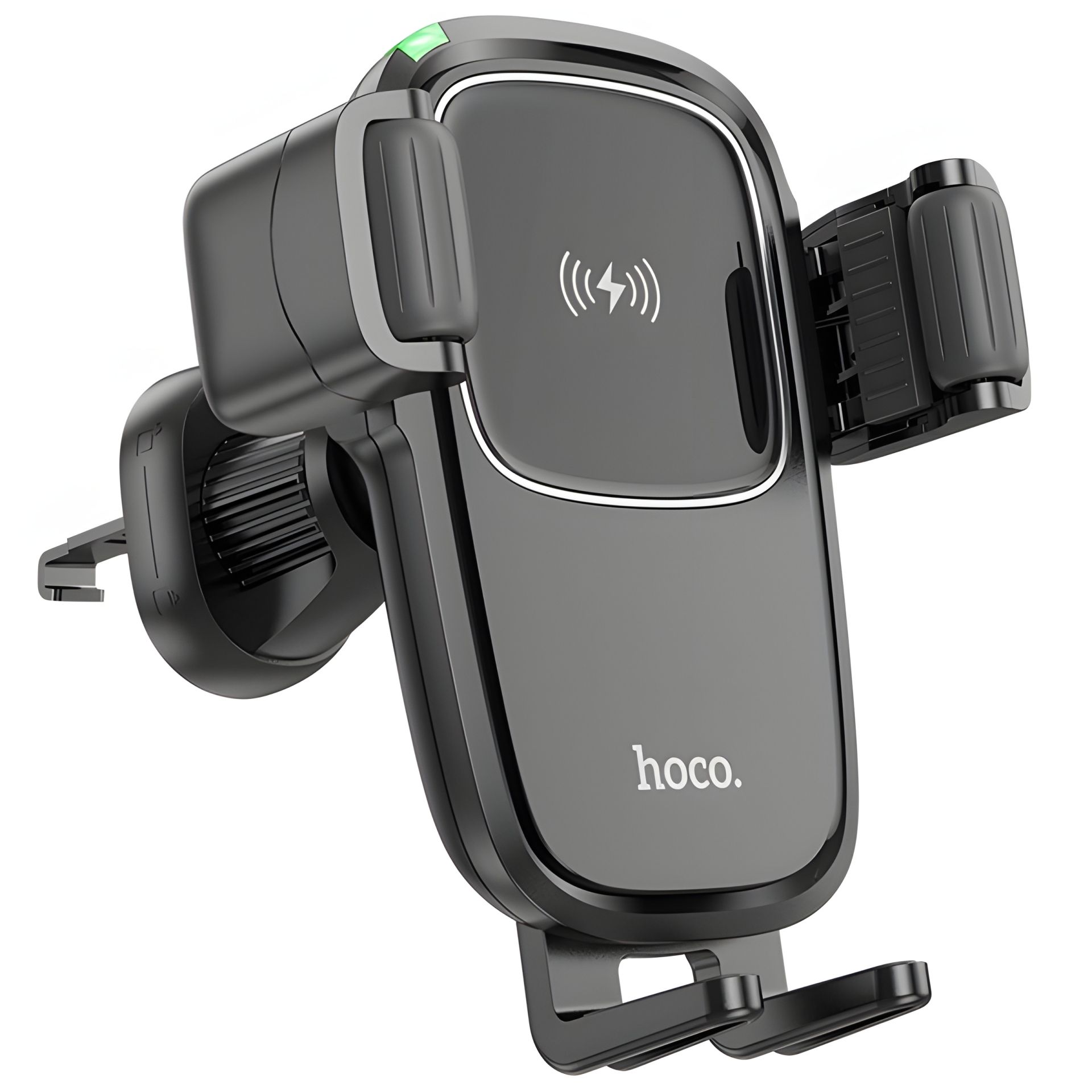 Автодержатель Hoco HW1 Pro с Беспроводной зарядкой, черный Автодержатель Hoco HW1 Pro с Беспроводной зарядкой, черный