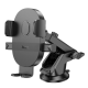 Автотримач Hoco H19 Mighty one-button car holder(center console) чорний