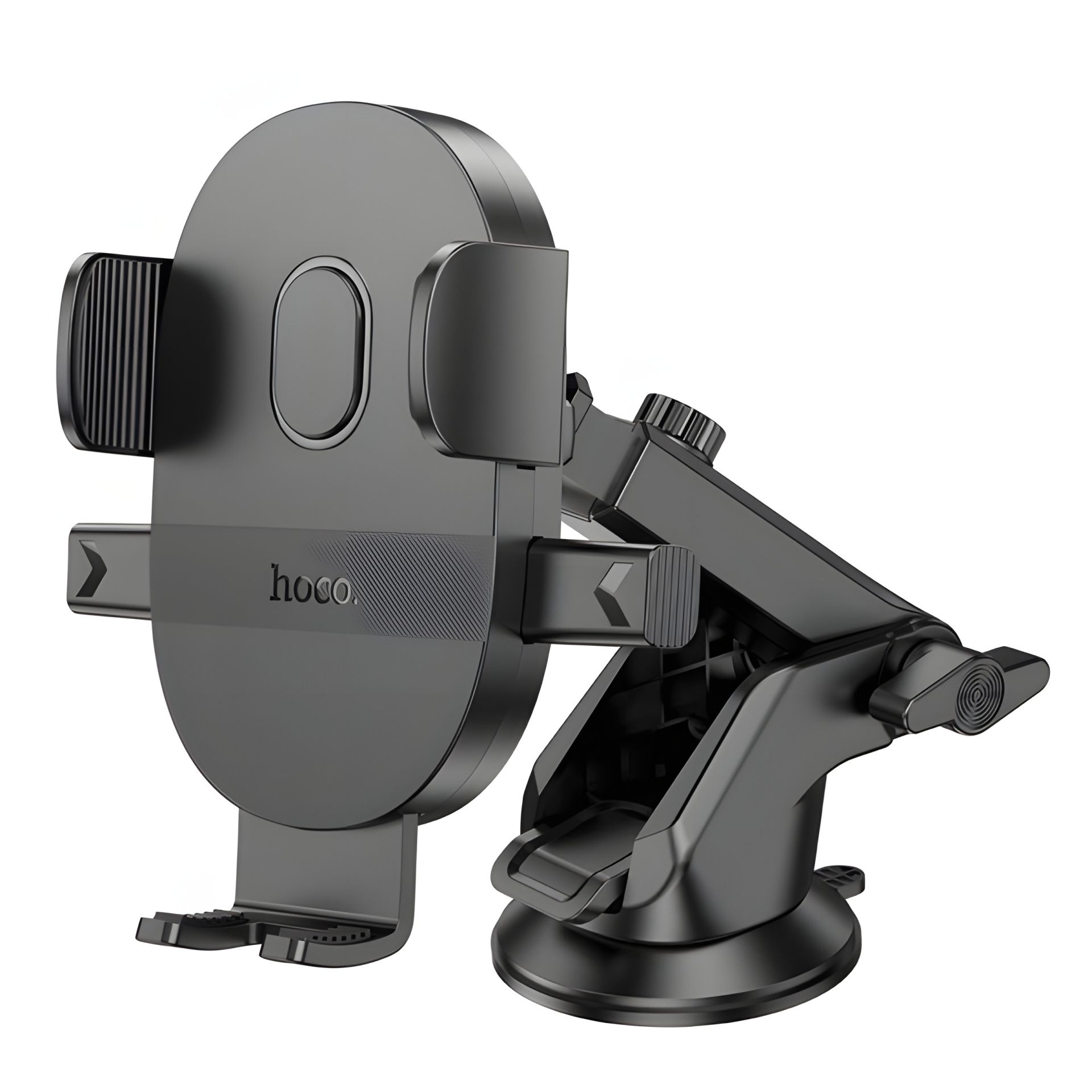 Автотримач Hoco H19 Mighty one-button console, чорний Автотримач Hoco H19 Mighty one-button console, чорний