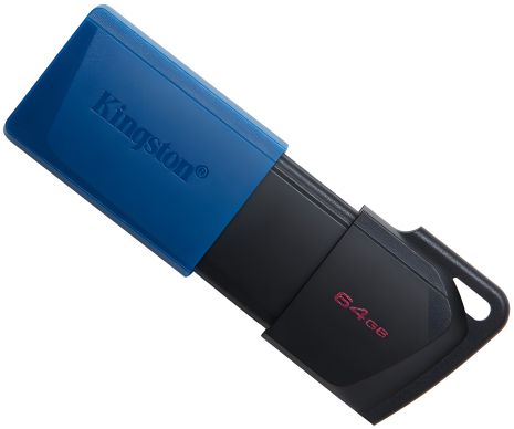 Черно-синий Kingston DT Exodia M 64GB USB Flash Drive 3.2