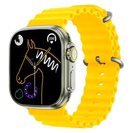 Смарт XO M8 Pro Годинник, IP67, BT5.0, 230mAh, 4-5d, Жовтий