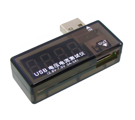 Aida USB Тестер A-3333 для вимірювання струму та напруги під час заряджання мобільного пристрою