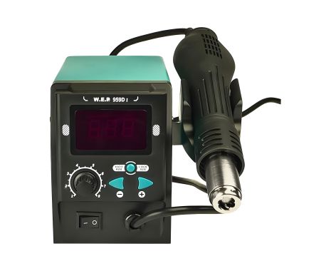 Паяльна WEP станція 959D-I, фен, цифрова індикація, 700W, t 100-500 °C