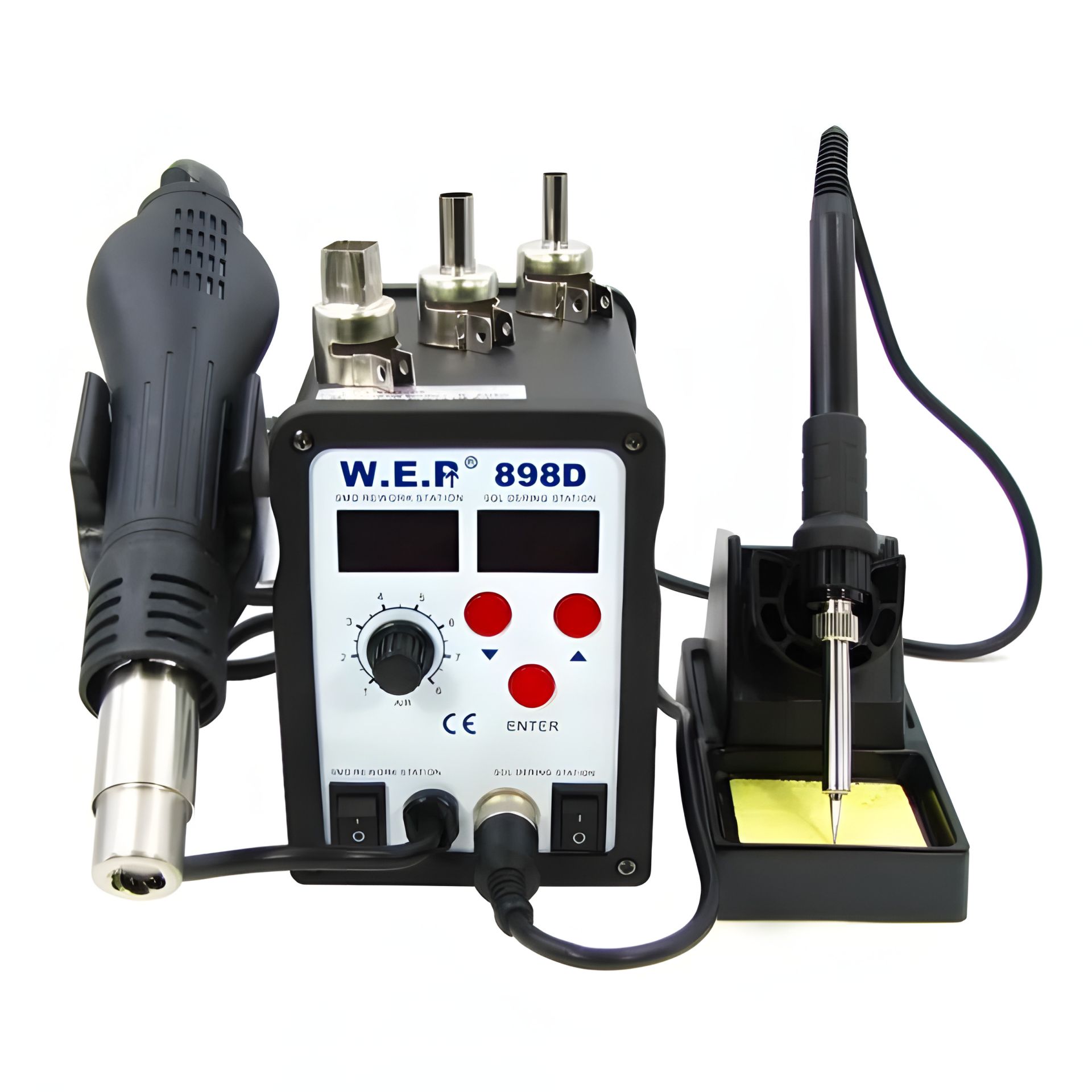 Паяльна WEP станція 898D, фен, паяльник Паяльна WEP станція 898D, фен, паяльник