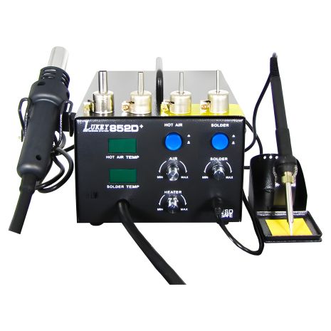 Паяльна станція LUKEY 852D+FAN, фен, паяльник