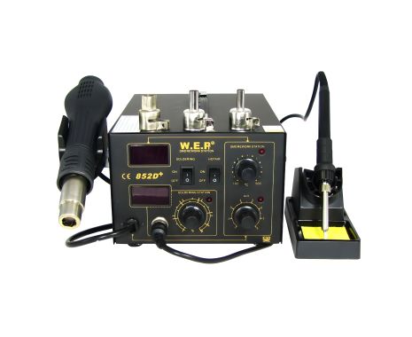 Паяльна WEP станція 852D+FAN, фен, паяльник