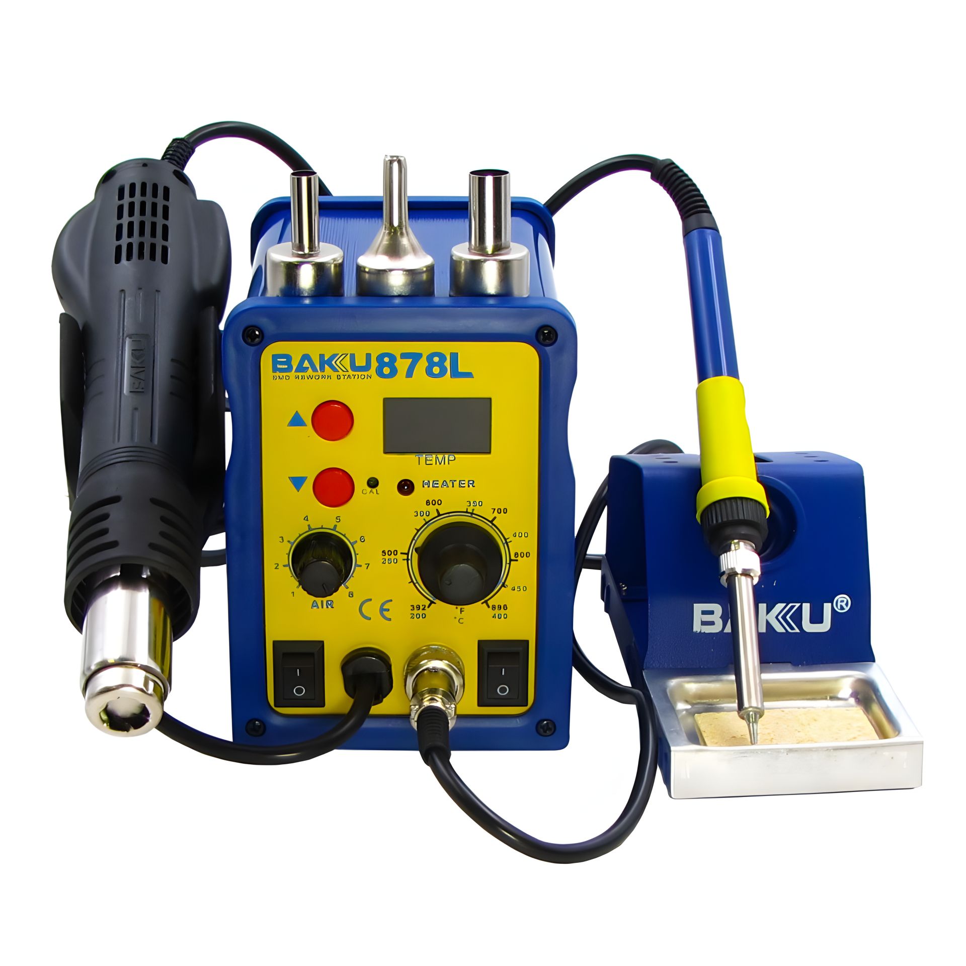 Паяльник и фен цифровая индикация Baku BK878L паяльная станция Паяльник и фен цифровая индикация Baku BK878L паяльная станция