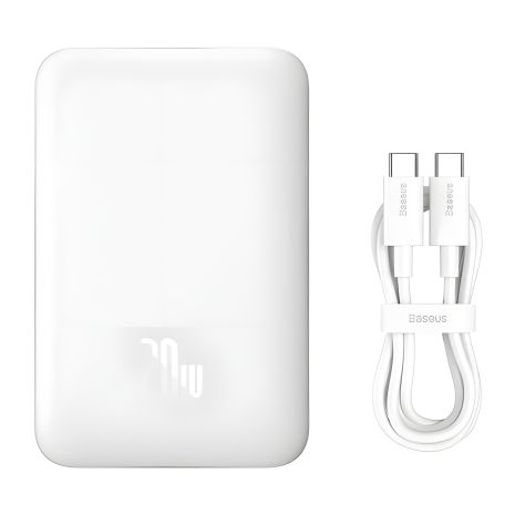 Беспроводной повербанк Baseus Magnetic Mini 10000mAh 20W белый PPCX070002