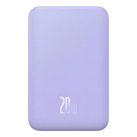 УМБ Baseus Magnetic Mini бездротова швидка зарядка 5000mAh 20W фіолетова P10022107513-00 УМБ Baseus Magnetic Mini бездротова швидка зарядка 5000mAh 20W фіолетова P10022107513-00