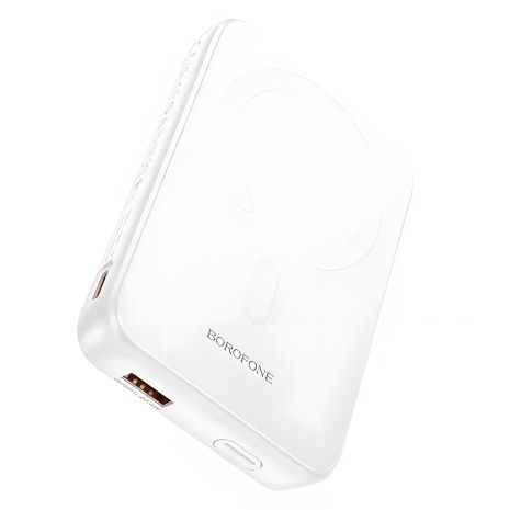 Повербанк 10000mAh White BOROFONE BJ47 Quick PD20W magnetic