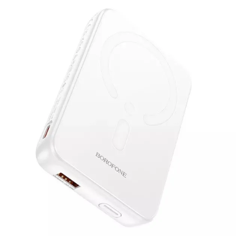 УМБ BOROFONE BJ47 Quick PD20W magnetic power bank 10000mAh біла