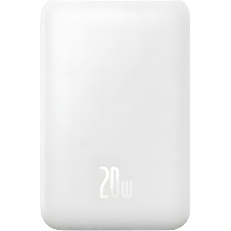 Повербанк Baseus Magnetic Mini Wireless Fast Charge 20000 mAh 20W White PPCX150002
