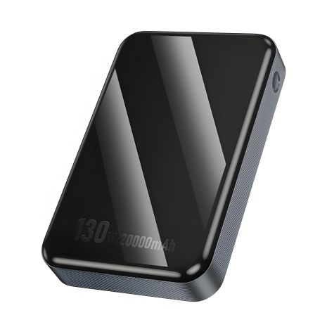 Повербанк HOCO Q30A, Fast Charge, 130W, 20000mAh, 1USB, 2Type-C, PD, QC, Black