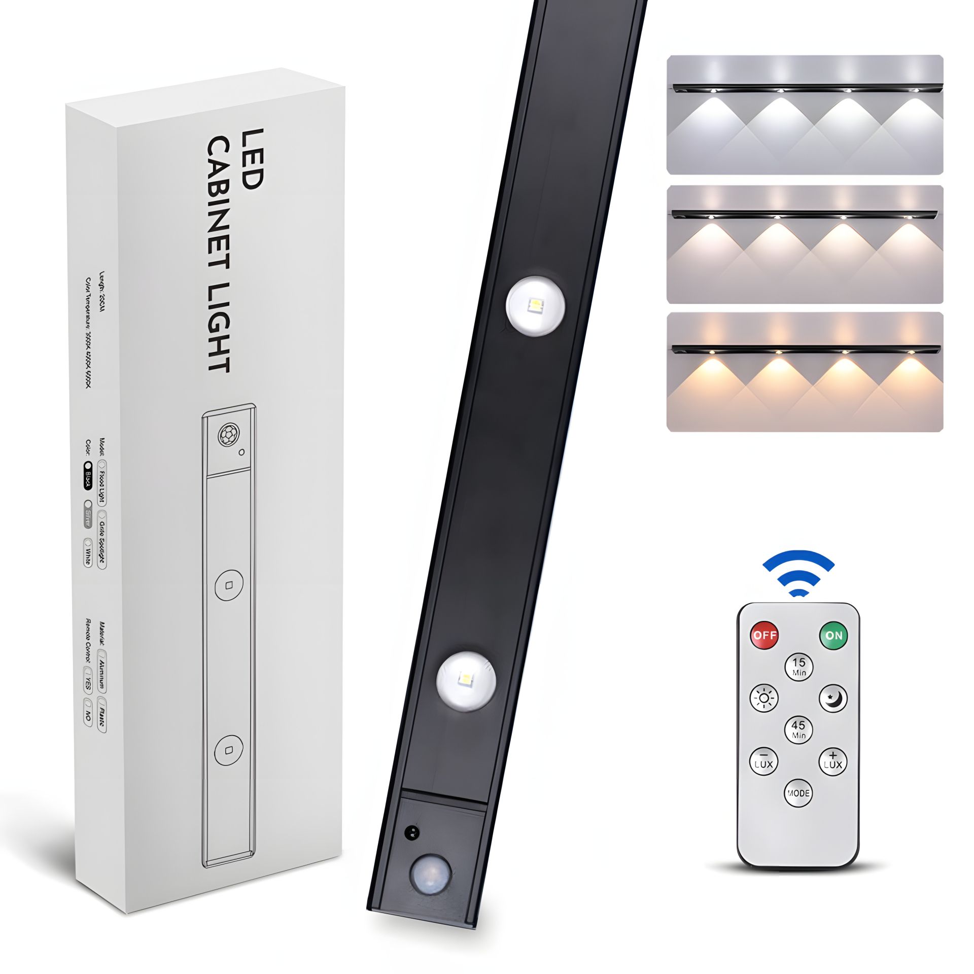 Светильник 60-2B LED /глаз кота/ с датчиком движения и освещенности, аккумулятором, пультом ДУ, алюминиевый кор., 60 см, 2Вт черный Светильник 60-2B LED /глаз кота/ с датчиком движения и освещенности, аккумулятором, пультом ДУ, алюминиевый кор., 60 см, 2Вт черный