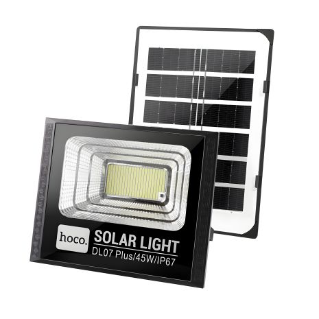 Садовый уличный светильник Hoco DL07 Plus 45W на солнечной энергии черный