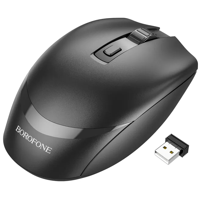 Wireless Миша Borofone BG7 2.4G optical Чорний Wireless Миша Borofone BG7 2.4G optical Чорний