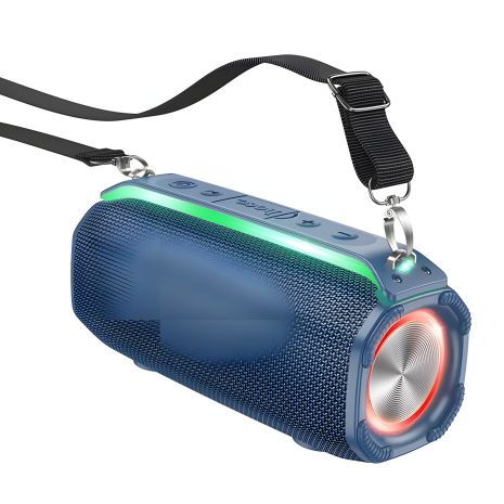 Колонка з підсвіткою Hoco HC23 | BT5.3, TWS/FM/USB/TF/AUX, 6h| темно-синя Колонка з підсвіткою Hoco HC23 | BT5.3, TWS/FM/USB/TF/AUX, 6h| темно-синя
