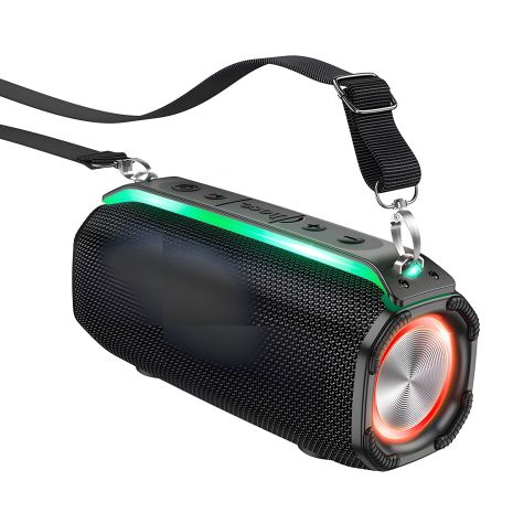 Колонка з підсвіткою Hoco HC23 | BT5.3, TWS/FM/USB/TF/AUX, 6h| чорна