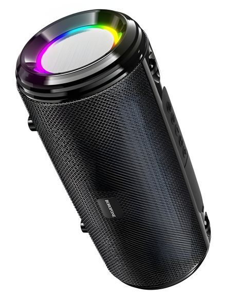 Бездротова колонка Borofone BR13, IPX5, AUX, USB, TF, BT5.0, 10W, 1200mAh, 4h, Чорний