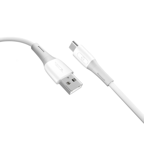 Кабель USB Ridea RC-M123 Spring Type-C, 3A, 60W, 1м, Білий