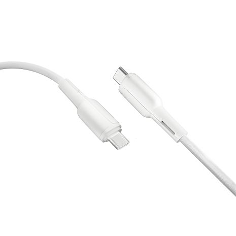 Ridea RC-M221 USB Prima Кабель, 60W, 1m, Type-C to Type-C, Білий