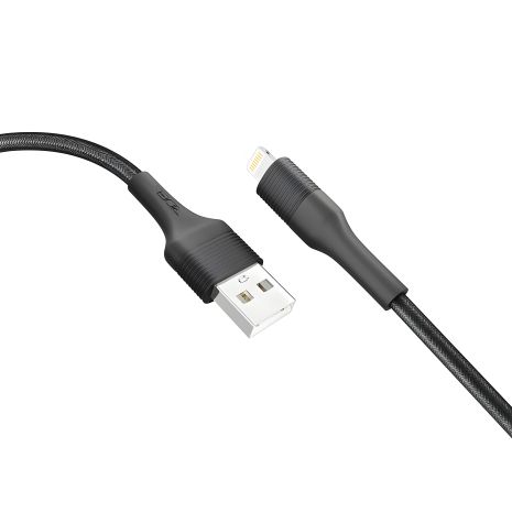 Ridea RC-M132 USB Fila Кабель, 12W, 1m, Lightning, Чорний