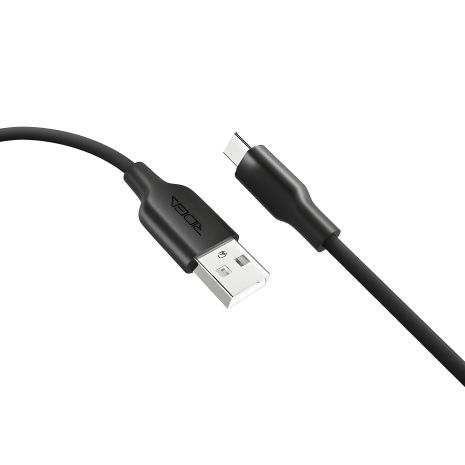 Ridea USB RC-M124 Чёрный Type-C 3A Soft Silico Ridea USB RC-M124 Чёрный Type-C 3A Soft Silico