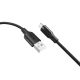 Ridea RC-M124 USB Soft Silico Type-C Кабель, 3A, 60W, 1м, Чорний
