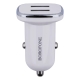 Автомобільне ЗУ Borofone BZ12 2.4A 2 USB White