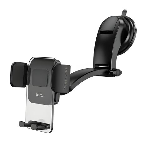 Чорний Hoco CA118 автотримач Delicate press center console