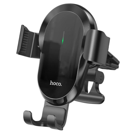 Автотримач Hoco CA105 із бездротовою зарядкою 15W чорний