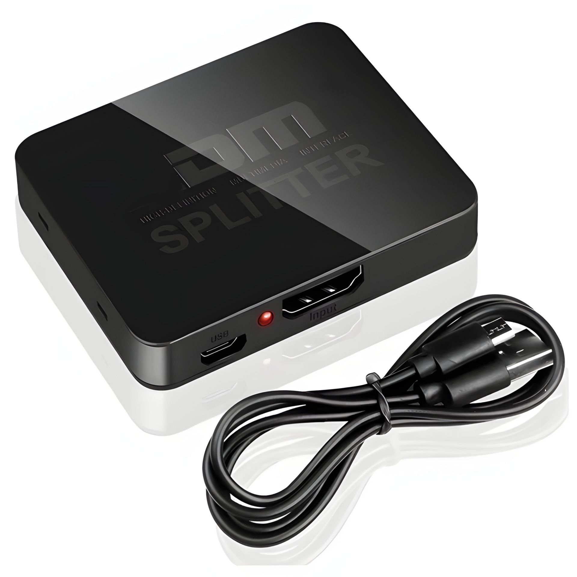 HDMI Спліттер (1 на 2) 4К 60Hz Black | Для PC, XBox, PS4, PS5, відеоплеєрів | Дублювання екрану HDMI Спліттер (1 на 2) 4К 60Hz Black | Для PC, XBox, PS4, PS5, відеоплеєрів | Дублювання екрану