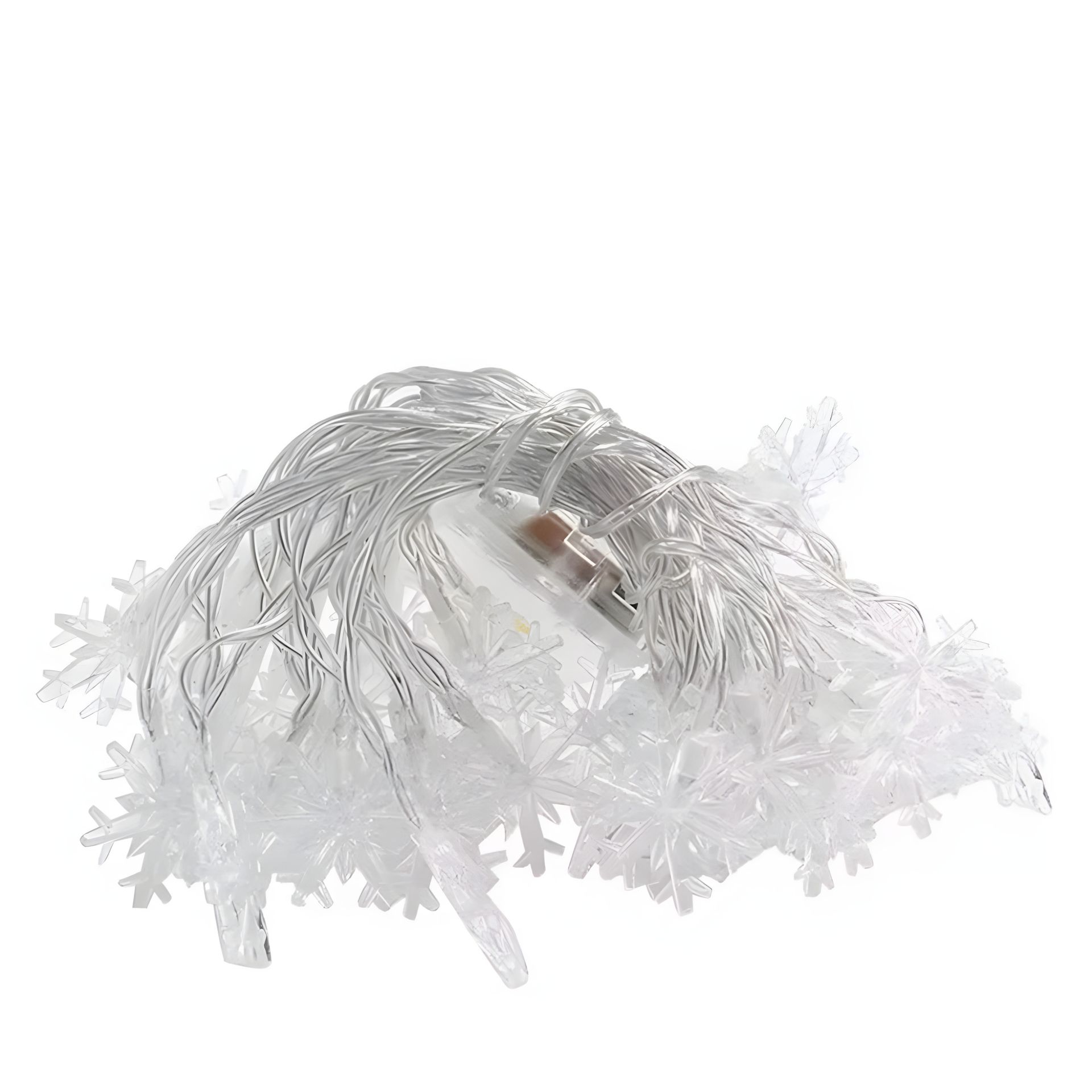 3м Гирлянда снежинки, теплый свет, с 20 диодами, от 3 батареек AA (в комплект не входят) 3м Гирлянда снежинки, теплый свет, с 20 диодами, от 3 батареек AA (в комплект не входят)