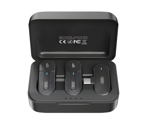 Беспроводной Петличный Микрофон XO MKF09A Twin Type-C Черный Беспроводной Петличный Микрофон XO MKF09A Twin Type-C Черный