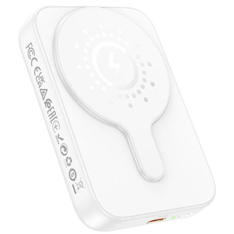 Повербанк HOCO J117A Esteem PD20W 10000 mAh магнітний з функцією бездротової зарядки white Повербанк HOCO J117A Esteem PD20W 10000 mAh магнітний з функцією бездротової зарядки white