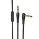 Кабель с AUX HOCO UPA15 + Микрофон 2 pin (1М) (черный)